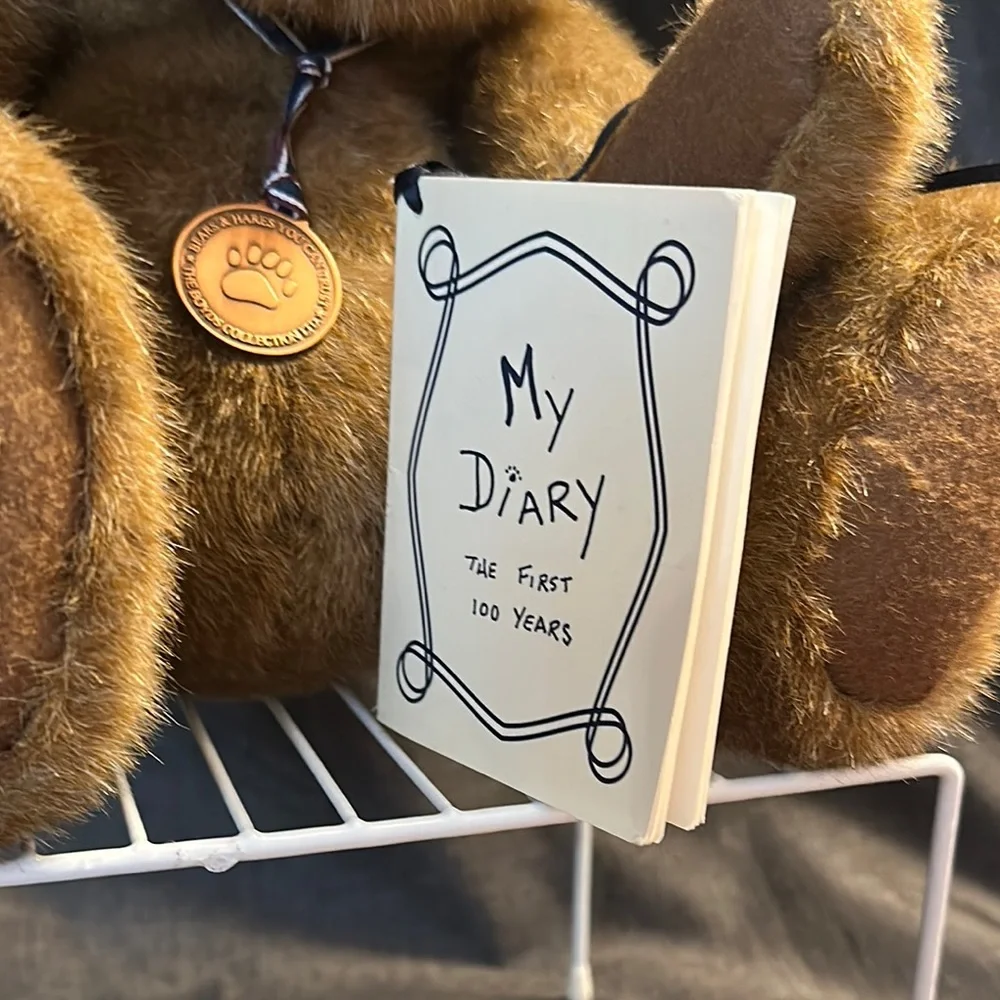 Boyds Bears Brown Stuffed Animal with Diary - Picture 5 of 16